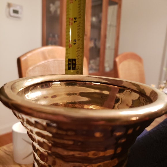 GOLD GLASS VASE - Picture 4 of 8